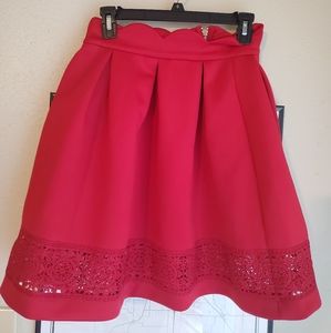 Red skirt